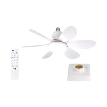 Imagem de Luz De Ventilador De Teto LED E27 Regulável 30W Com Controle Remoto Pa