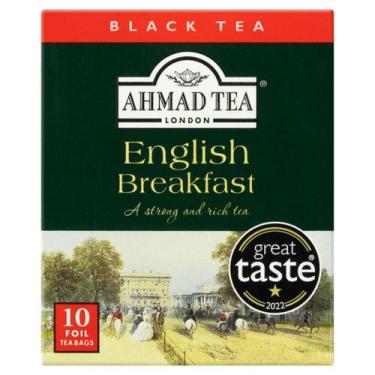 Imagem de Chá Ahmad Tea London Preto English Breakfast Sachê - 10 Un - 20g