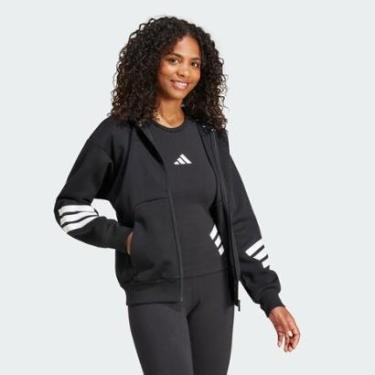 Imagem de Moletom Adidas Capuz Future Icons 3 listras Feminino-Feminino