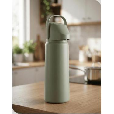 Imagem de Garrafa Térmica 1,8L Soprano Rubi Pressão Fig Green Antigotejamento