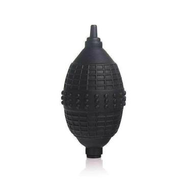 Imagem de Pêra Manual para Bomba Peniana com Válvulas em PVC 10CM Preta para Sucção Eficiente Adã...