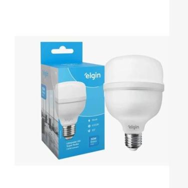 Imagem de Lâmpada Led Alta Potência Super Bulbo 20w Branco Frio Elgin, Bivolt