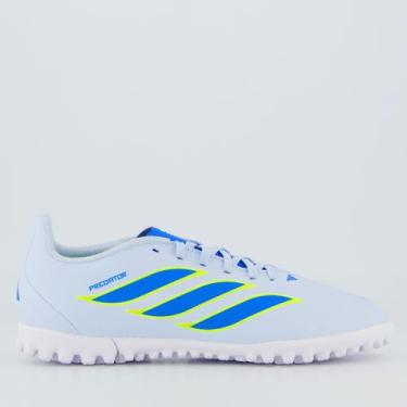 Imagem de Chuteira Adidas Predator Club Juvenil Society Azul e Verde, 36