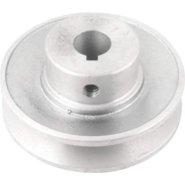 Imagem de Polia de Alumínio 1 Canal, Perfil A, 80 mm com Furo de 5/8" - 15,9 mm,