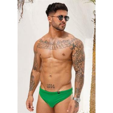 Imagem de Sunga Masculina Super Slim - Dennis Beumont, Verde, XGG