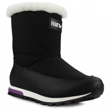 Imagem de Bota feminina Snowy To Go forrada em lã sintética Ref.:23107 - Fiero, 