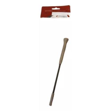 Imagem de Antena Haste Preta Com Cromado 20cm Olimpus Automotiva