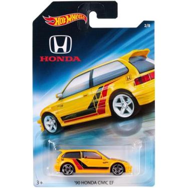 Imagem de Hot Wheels Honda Civic EF Amarelo 1990 - Série Lançamento 2018