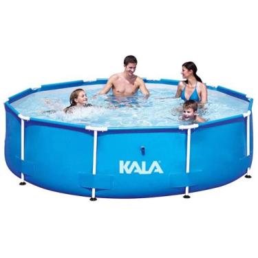 Imagem de Piscina Gigante 6700L Redonda Reforçada Para Adulto Criança - Kala, Az