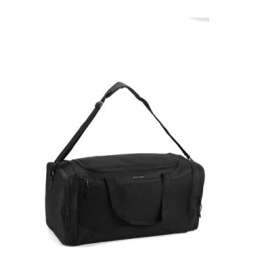 Imagem de Bolsa De Viagem Mala Média Sacola De Mão E Tiracolo Denlex, Preto, M