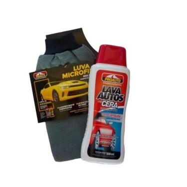 Imagem de Lava Autos Com Cera Carnaúba 500ml + Luva De Microfibra 8001 - PROAUTO