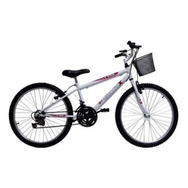 Imagem de Bicicleta Aro 24 Feminina 18 Marchas Kitty Said-x, Branco