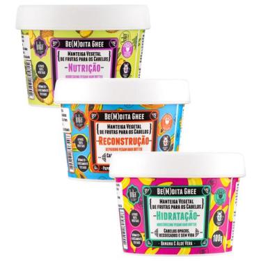 Imagem de Kit 3 Máscaras Cronolola Be(M)dita Ghee 100gr Lola Cosmetics