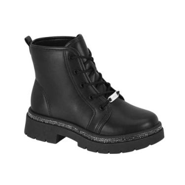 Imagem de Coturno Infantil Menina Floather Molekinha, Preto, 26