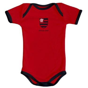 Imagem de Body Flamengo Vermelho Torcida Baby Oficial, GG, Vermelho