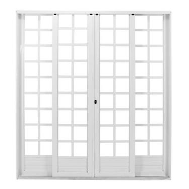 Imagem de Porta de Aço de Correr 215x200cm Minas Sul MGM Ambos Os Lados Branco