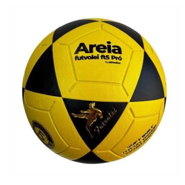 Imagem de Bola Futevôlei Fut Mesa Vulcanizada N5 Profissional, Amarelo, Preto