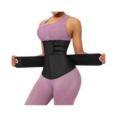 Imagem de Cinto Elástico Modelador Feminino Para Emagrecimento E Barriga Lisa Pó