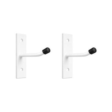 Imagem de Kit 2 Ganchos de Parede 7cm Organizador Multiuso Branco - NV810 - Yin 