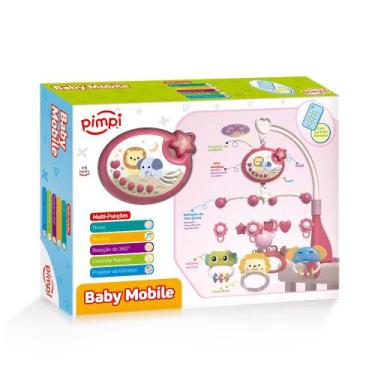 Imagem de Mobile Musical Berço Bebê Projetor Estrelas Controle Remoto Rotação 36