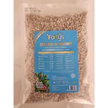 Imagem de Sulfato de Amônio FORTYS 1kg Fertilizante Mineral 21 Nitrogênio e 24 E