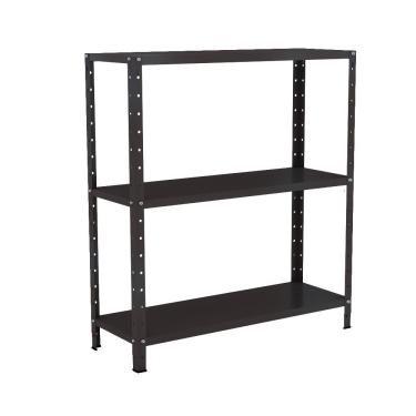 Imagem de Estante EAF007 sem Porta 3 Prateleiras Aço 80CM Preto Elite Aço