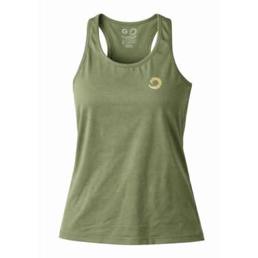 Imagem de Regata Feminina Esportiva Compass Dry Verde Militar Cor:Verde MilitarT