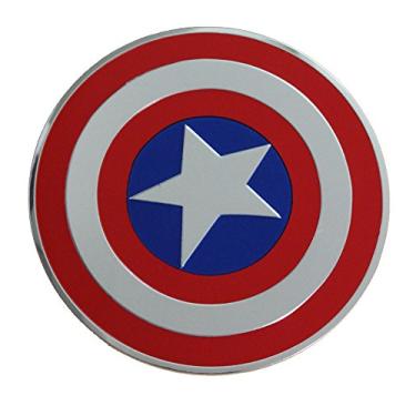 Imagem de Adesivo de metal C&D Visionary Marvel Comics Retro Captain America Shield B, 8 cm