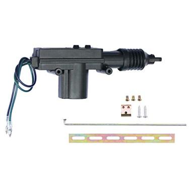 Imagem de ESUPPORT Carro Preto Plástico Universal Resistente Carro Porta Trava Atuador 2 Fio 12 V