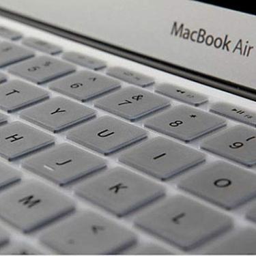 Imagem de Capa para celular ENKAY para MacBook Air de 11,6 polegadas (versão dos EUA) Capa protetora macia de silicone colorida para teclado (cor: prata)