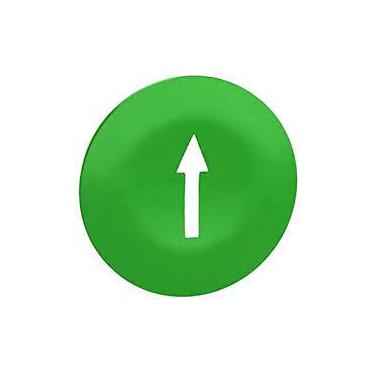 Imagem de Pastilha Com/ Gravação Verde Seta Cima Botão Duplo/Triplo ZBA7335 - Schneider