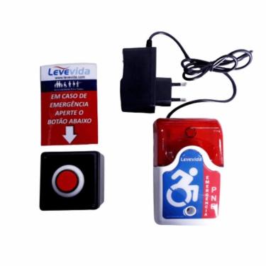 Imagem de Alarme Audiovisual Para Banheiro Pne /Pcd - Sem Fio