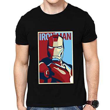 Imagem de Camiseta Iron Man Homem De Ferro Marvel Masculina - Preto - GG