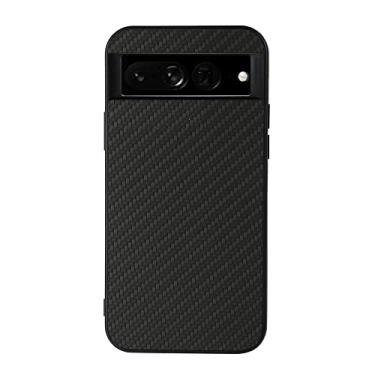 Imagem de YUNCHAO Caixa de telefone Para o Google Pixel 7 Prove Hole Hole Carbon Fiber Texture PU CASE capa para celular
