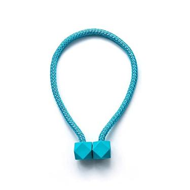 Imagem de Gancho de Cortina Magnético Cor Sólida Cinta Fivela Clipe Fivela Gravata Cortina para Decoração de Quarto de Sala de Estar, azul água, 1 peça