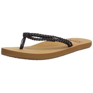 Imagem de Roxy Sand lia feminina Costas Flip Flop, Sonho preto, 2 Little Kid