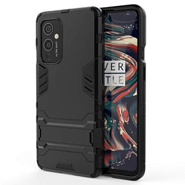 Imagem de HONGYAN Capa de telefone Para um estojo protetor à prova de choque de oneplus 9 PC + TPU com suporte Capa protetora