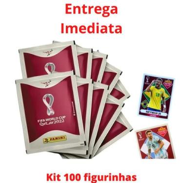 Imagem de 20 Pacotes Kit Com 100 Figurinhas Da Copa Qatar 2022 - Panini