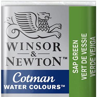 Imagem de Winsor & Newton Tinta aquarela Cotman, meia panela, verde seiva