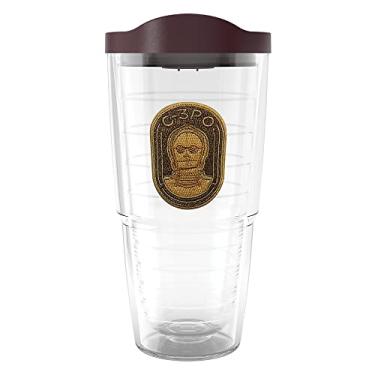 Imagem de Tervis Feito nos EUA Double Walled Star Wars - O copo isolado C3PO mantém as bebidas frias e quentes, 680 g, clássico