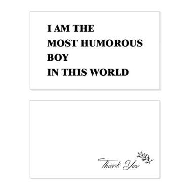 Imagem de Cartão de agradecimento I Am The Humorous Boy Birthday Paper Greeting Wedding Repreciation