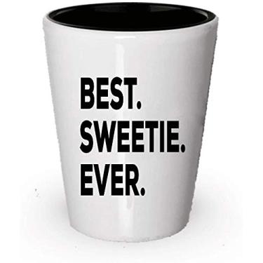 Imagem de Copo de shot Sweetie – Melhor doce de todos os tempos – Para uma ideia de presente – Adicione a um conjunto de caixa de presente – , Dia das Mães, Natal, Dia dos Namorados, Páscoa (6)