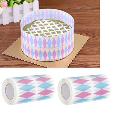 Imagem de Mousse Edge Fita para envolver borda de mousse colar de bolo, 2 peças, colar de bolo com estampa para bolos de mousse (borda rígida de musse)