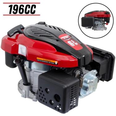 Imagem de Motor Estacionário Kawashima GV-650 Com Eixo Vertical Curto 196ccc 6,5HP 4T À Combustão Para Rabeta de Barco