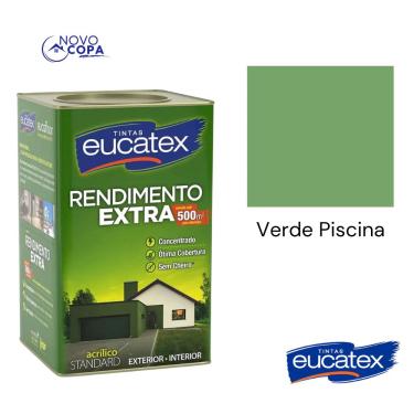 Imagem de Tinta Latex Eucatex Rendimento Extra Verde Piscina 18L