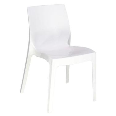 Imagem de Cadeira Tramontina Alice Polida Sem Braços Em Polipropileno Branco Tramontina