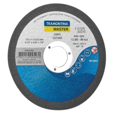Imagem de Disco De Corte Fino 4.1/2" Tramontina Para Aço Inox E Materiais Endurecidos Tramontina