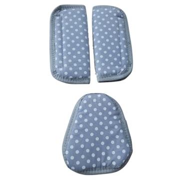 Imagem de Protetor Cinto Para Bebê Conforto Cadeirinha Carrinho Macio cor:poá cinza - Garanta o Bem-Estar e Estilo do Seu Bebê Durante os Passeios