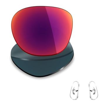 Imagem de Mryok Lentes de reposição polarizadas e peças de nariz para Ray-Ban RB4333D 55 mm - Sol da meia-noite