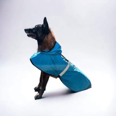 Imagem de Capa de Chuva Refletiva Way Pet Ajustável para Cão Feminino Femea Masculino Macho Dog Pet Roupa para Cachorro Cães (Grande, MACHO)